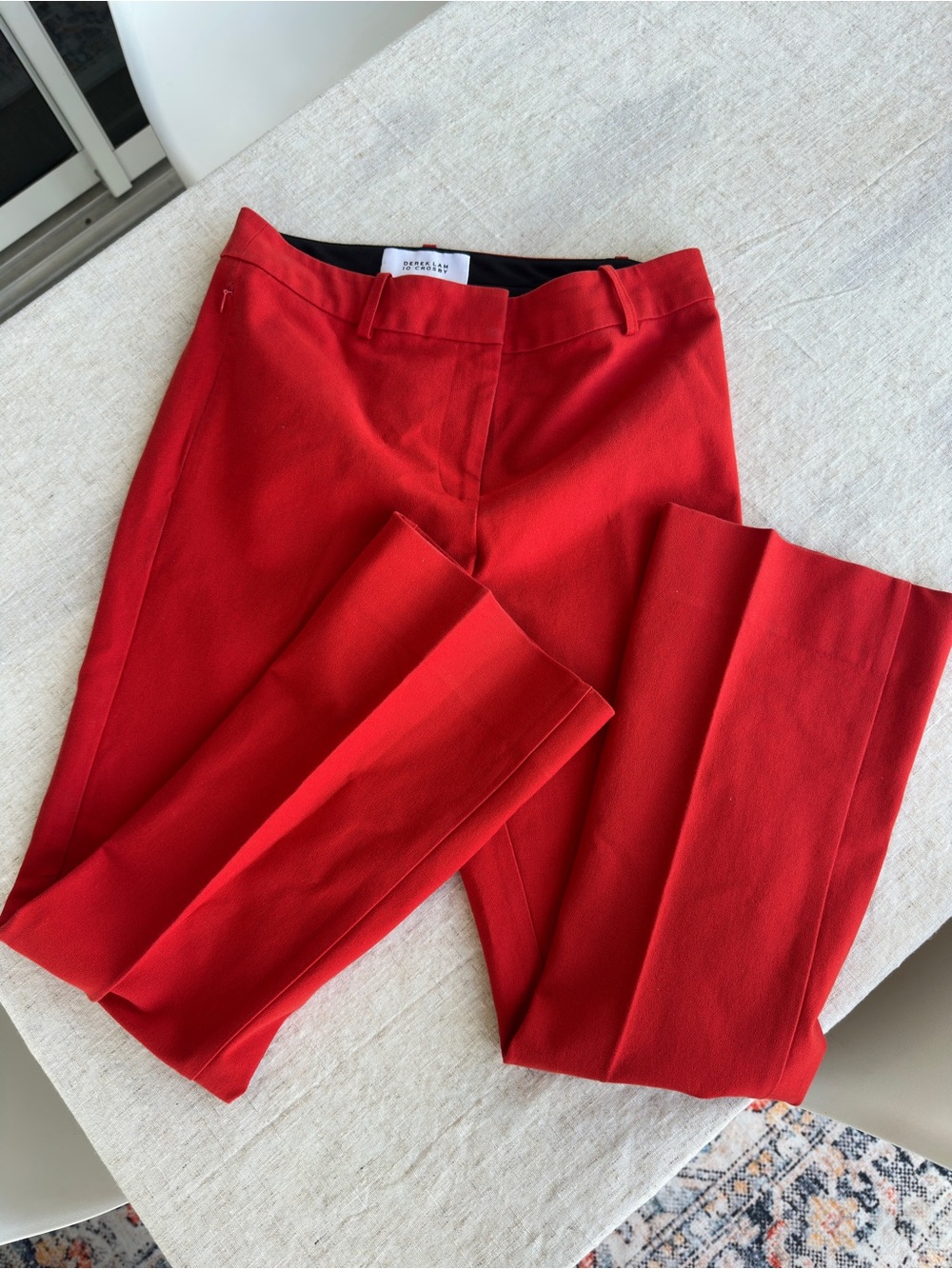 Derek Lam 10 Crosby Red Tailored Dress Pants